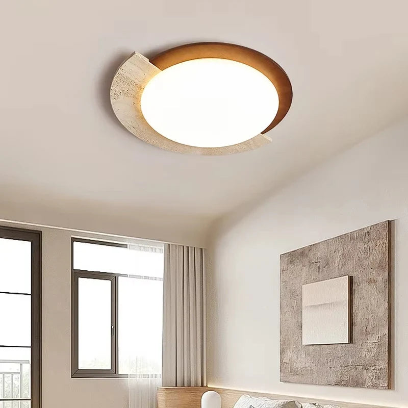 Luminaires en travertin